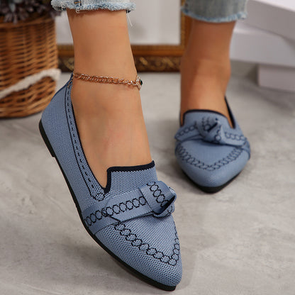 Bowknot Breathable Flat Shoes Women